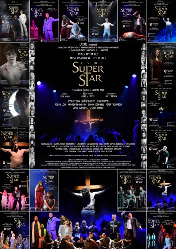 A Montage of all the social media posters created for Jesus Christ Superstar 2019.
